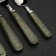 A set of cutlery of stainless steel "Disco", 4 objects, silver color, plastic handles