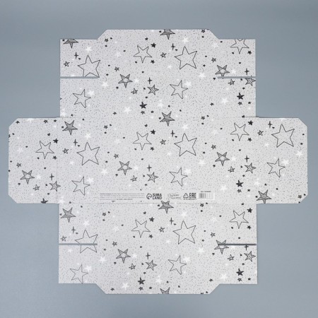 Gift folding box, packaging, “stars”, 21 x 15 x 7 cm-6
