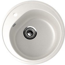 Мойка кухонная Ulgran U101-341, d=500 мм, цвет ультра-белый