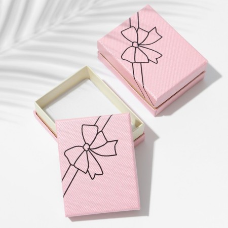 Gift box for the set "Bow", 7 × 9, pink color