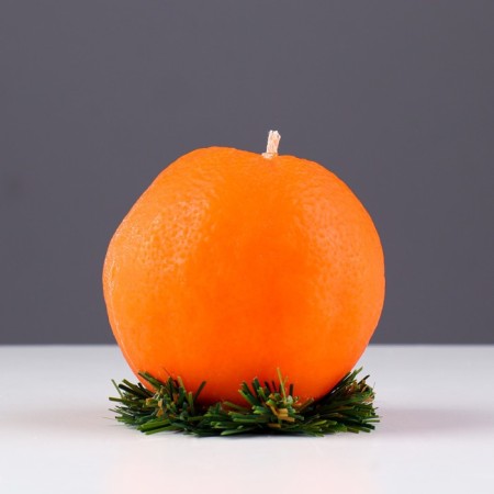 New Year's candle "Big Orange"-1