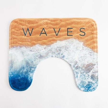 Bathroom mat Ethel "Waves", 50x40 cm, velor-2