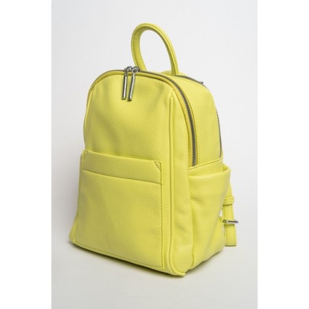 Women's backpack, eco -leather, Ludor Lemon, 23x15x30 cm-1