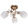 Lamp Ceiling Economy Service 1425YX/3FGD WT, 3x40W, E27, 26x49x49 cm, Golden color