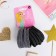 Hair elastic band "overflow" (set 10 pcs) 4.5 cm, gray black