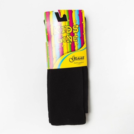Leggings of nursery tange is plain, black color, height 122-128-4