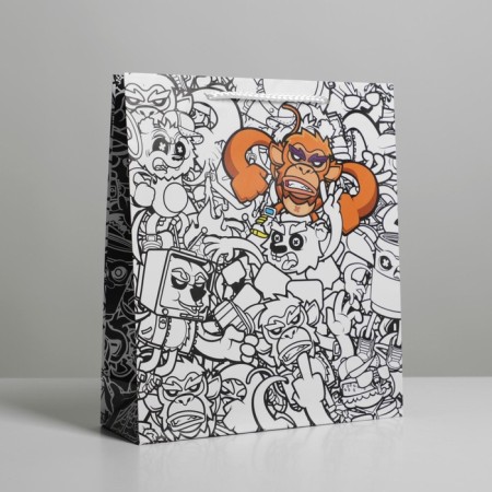 Gift Package Laminated, Packaging, Graffiti, ML 23 x 27 x 8 cm-2