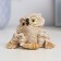 Figure "Owl sits" beige, 5x7x5cm