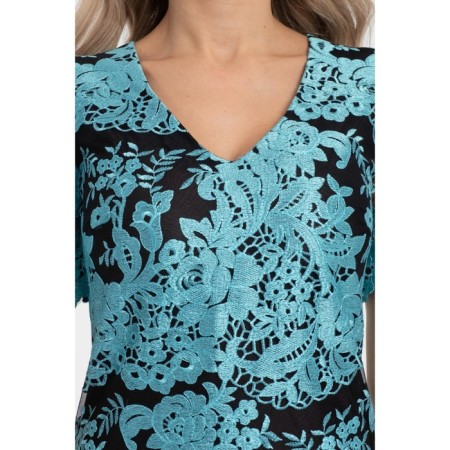 Dress lace, size 46, blue color-11