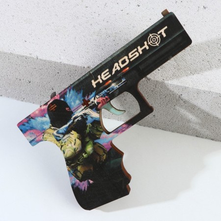 Souvenir weapon Pistol "Headshot", length 19.8 cm-3