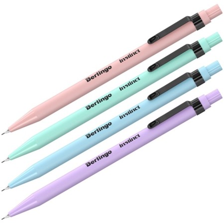 Mechanical pencil, 0.5 mm, Berlingo "Instinct", with an eraser, assorted