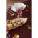 The tablecloth "Ethel" Cozy 150*220 +/- 3cm, ts. chocolate, pl. 192 g/m2, hl with VGMO