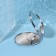 Folding mirror, d 6 cm, silver color