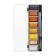 Watercolor paints, mother -of -pearl, + brush, in a plastic box, 8 colors