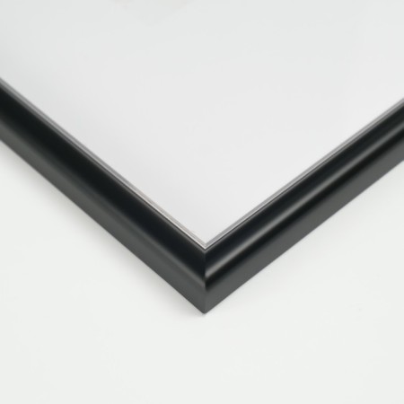 Photo frame Plastic Gallery 29.7x42 cm, (A3) 636477, black with silver (plastic screen)-1