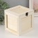 Casket wood for painting "Square box" Castle hook 15x15x15.5 cm