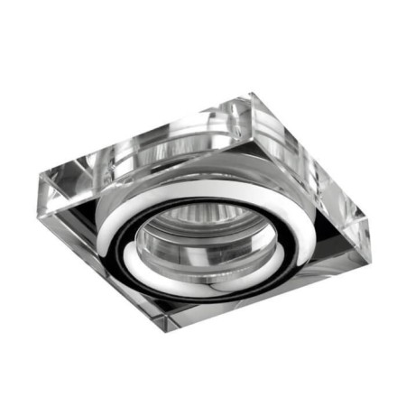 Built -in lamp Novotech, 50 W, Gx5.3, 12 V, 60x60 mm, d = 60 mm, color chromium
