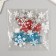 Decor for creativity "Color Snowflakes" 3x3 cm on a glue basis (set 12 pcs) mix