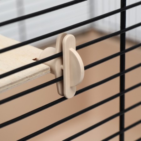 Cage for chinchillas "Piggage" No. 11, Folding, 80 x 50 x 46cm, beige-8
