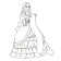Princesses. Cool coloring pages