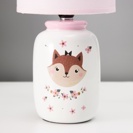 Board lamp "Kisa" E14 40W white-pink 13x13x27 cm-5