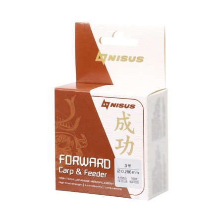 Nisus Forward Carp & Feeder, diameter 0.286 mm, test 6.45 kg, 150 m, brown-1