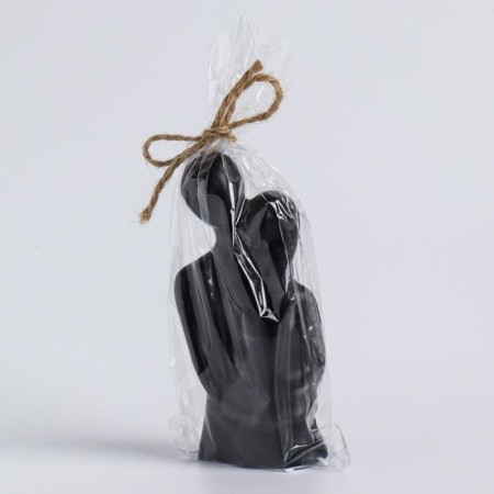 Figure candle "Lovers", 12 cm, black-5