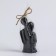 Figure candle "Lovers", 12 cm, black