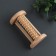 Foot massage with spikes, wooden, roller, 1 row, 14.5 × 7.8 × 4.5 cm