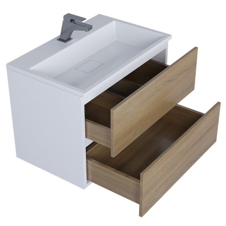 Uperwood Barsa shell, 70 cm, rectangular, white-3