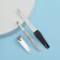 Manicure set, 3 objects, black color/silver