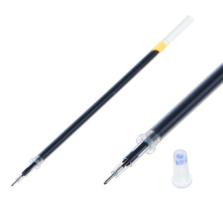Gel rod 0.5 mm, (needle -nucleant node) plastic/metal, D - 5 mm, 128 mm, black ink black