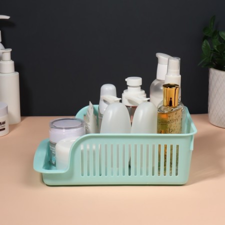Organizer for storing cosmetic supplies "Prestige", 2 sections, 23 × 16.1 cm, mint color-3