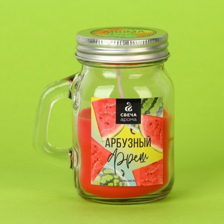 Aromatic candle "Watermelon Fresh", 8.5 x 7.2 cm.-2