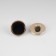 A set of plastic buttons on the leg, d = 15 mm, 10 pcs, black color