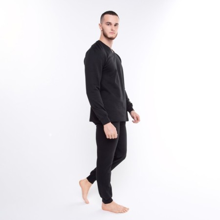 Male thermal underwear (fufaika/pants), black color, size 52-4
