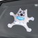 Auto -toe “You are, call, if cho”, wolf, on suction cups, with a map for phone number