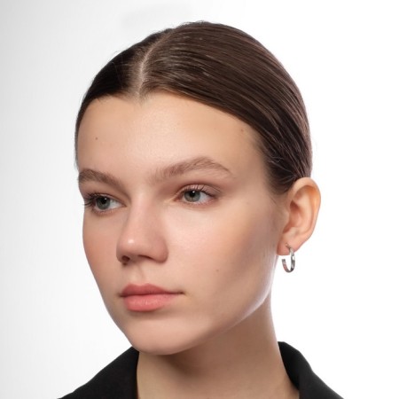 Earrings set 3 pairs of "tenderness" knot, color silver, d = 2-4