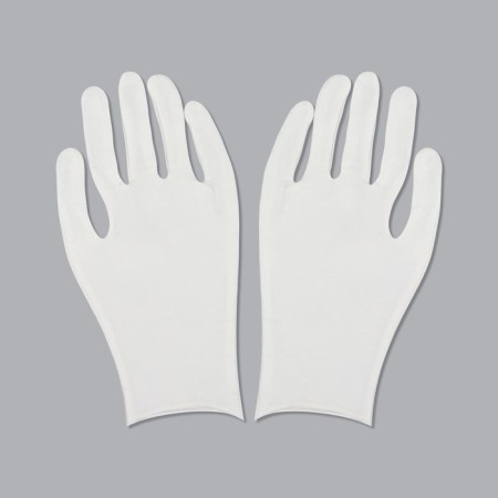 Cotton gloves, size L, steam, packing 12 pcs, white color-4