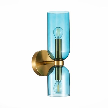 Sconces st. SL1180.211.02. Treviso. 2x40 watts, E14, 12x36 cm, golden color