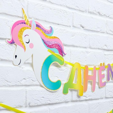 Separate garland "unicorn", length 190 cm-2