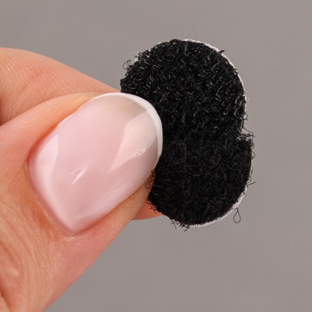 Velcro adhesive base "Circle", set 55 pcs., Size 1 pc: 1.5 cm, black color-6