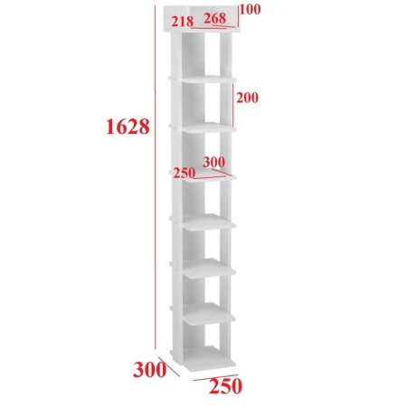 Stellaz Nord No. 3, 250x300x1628, white-1