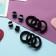Hair Set "Zateitsa" (12 elastic bands 2 cm, 4 crab) classic, black