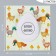 Magnet with a block for the records "Chicken or egg?" 12.5x12.5 cm