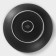 Porcelain plate Magistro line, d = 25.5 cm, black color