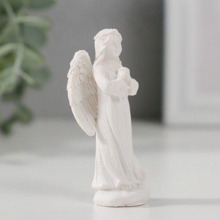 Souvenir Polystone "Angel Guardian with a cross" 6.2x2.8x2.5 cm-1