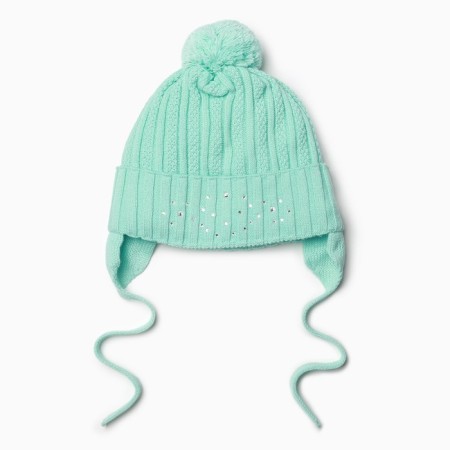 Hat for girls, mint color, size 44-46