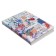 Gift notebook, A6+, 132 sheets, color block, with a curly refrain on a magnet, PVC cover, "anime", mix