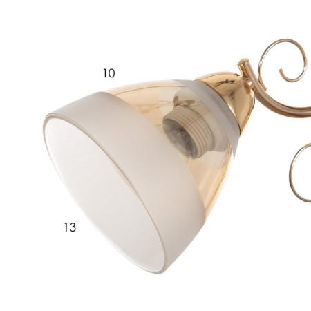 Augustine chandelier 2x40W E27 gold 58x13.5x23cm Ritter-5